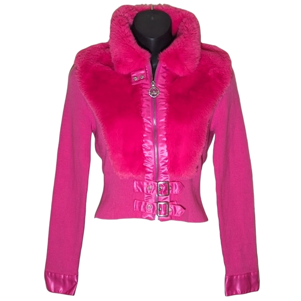 Generation Kiss - Women's Pink "Britney" Knit Cardigan Size M